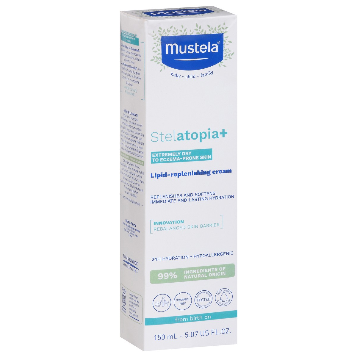 slide 7 of 12, Mustela Stelatopia+ Lipid-Replenishing Cream 5.07 fl oz, 5.07 fl oz
