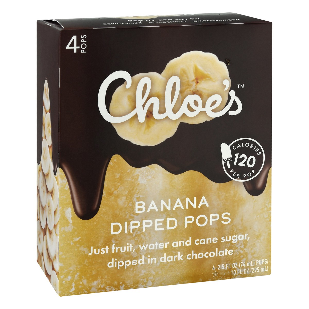 slide 2 of 9, Chloe's Chloes Dipped Banana Pops 4 ea, 4 ct