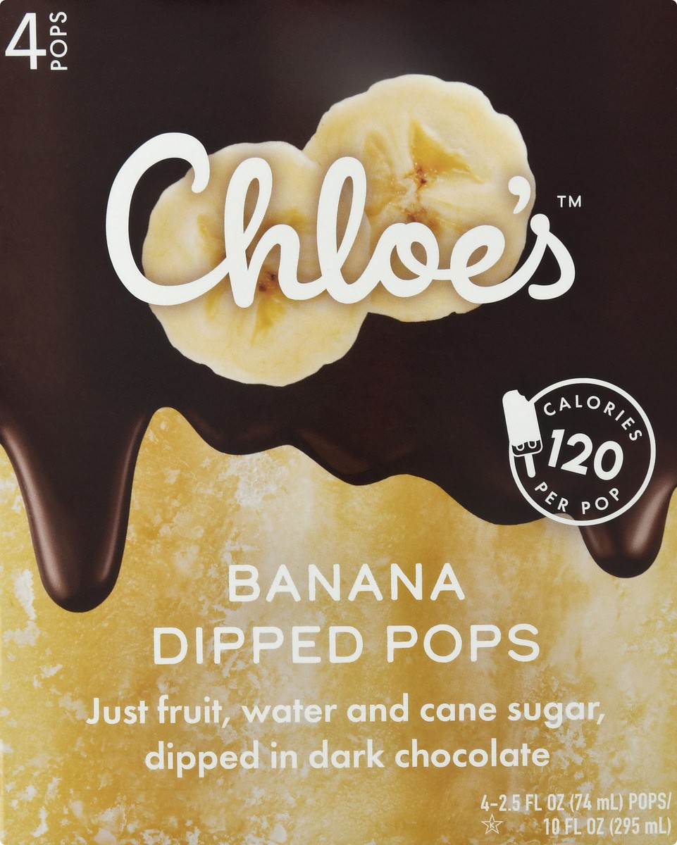 slide 6 of 9, Chloe's Chloes Dipped Banana Pops 4 ea, 4 ct