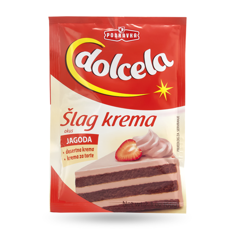 slide 1 of 1, Podravka Cream Strawbry Dolcela Slag, 66 gram