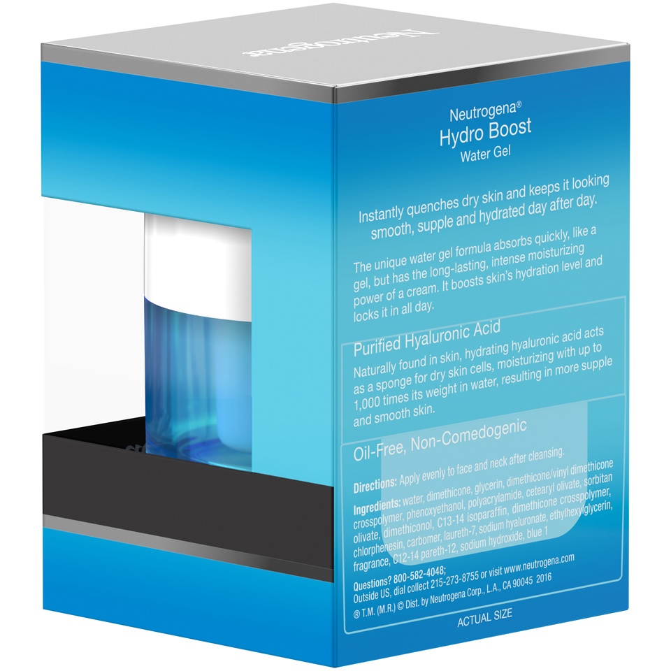 slide 6 of 6, Neutrogena Hydro Boost Water Gel Face Moisturizer with Hyaluronic Acid - 1.7 oz, per lb
