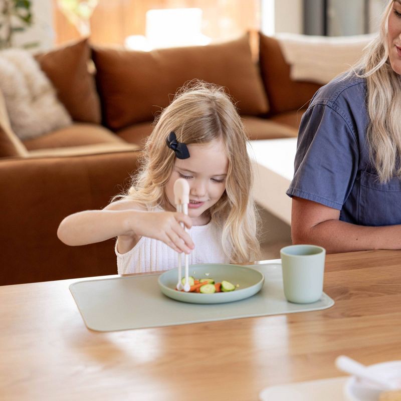 slide 3 of 9, Lalo 2pk Training Chopsticks - Oatmeal, 2 ct