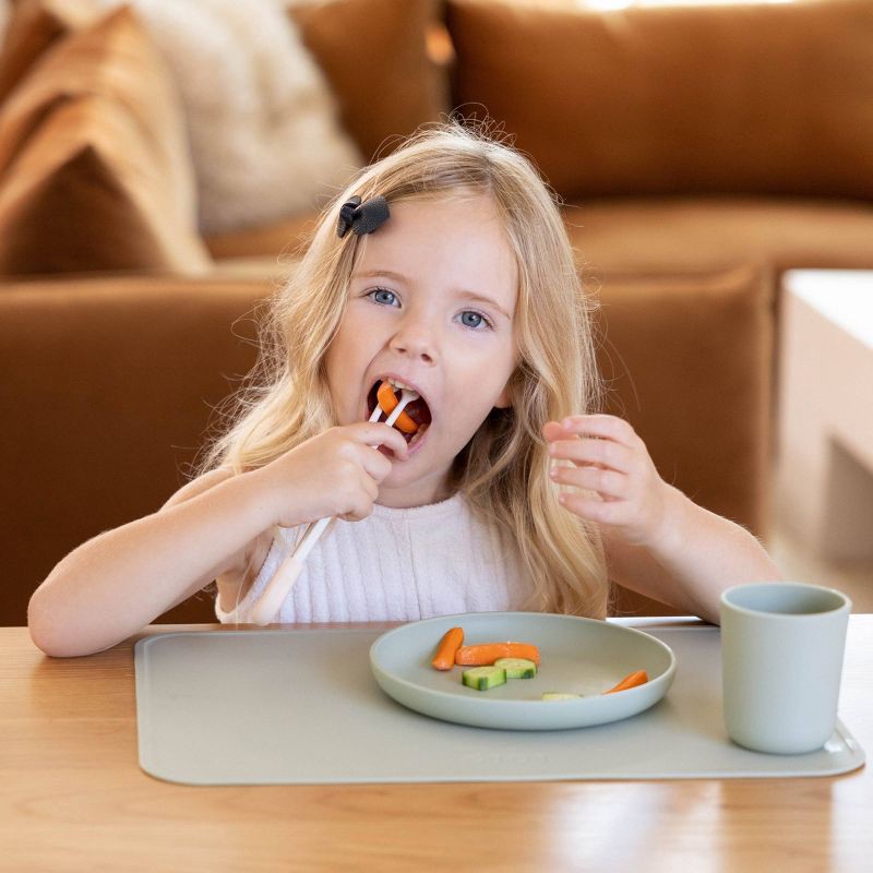 slide 4 of 9, Lalo 2pk Training Chopsticks - Oatmeal, 2 ct