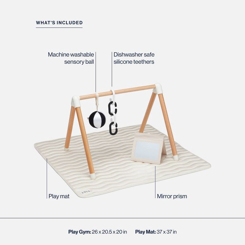 slide 3 of 8, Lalo Play Gym Activity Set - Oatmeal, 1 ct