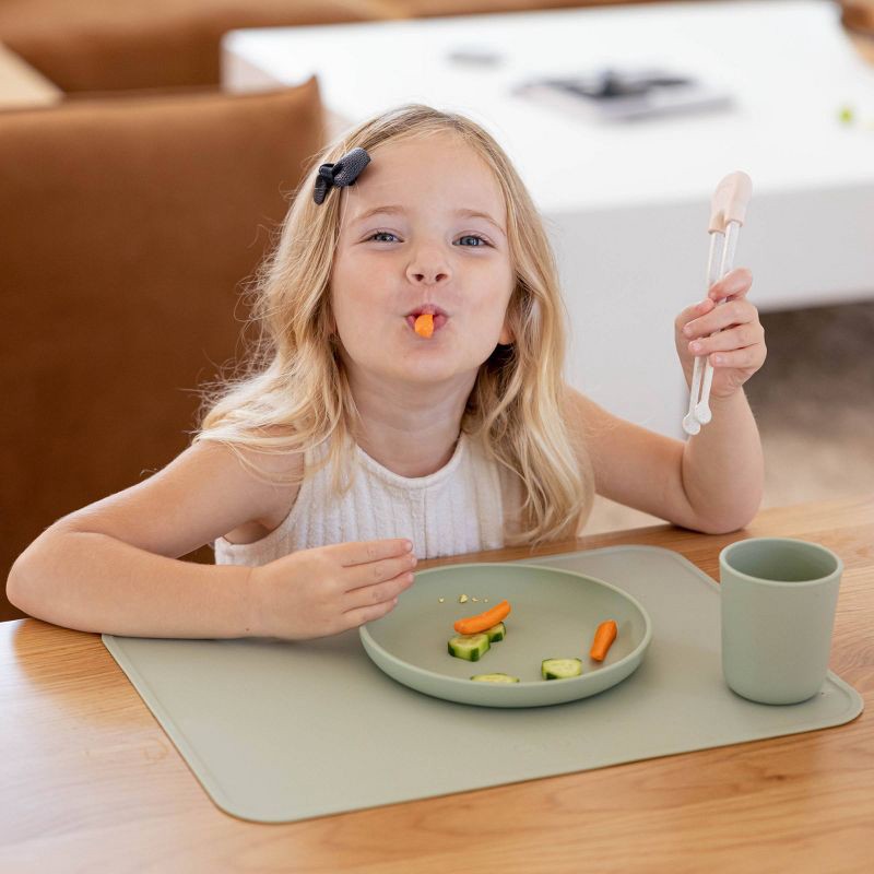 slide 4 of 8, Lalo Silicone Placemat - Sage, 1 ct