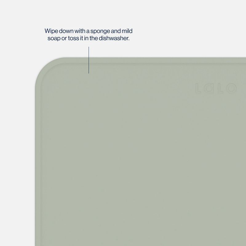 slide 7 of 8, Lalo Silicone Placemat - Sage, 1 ct