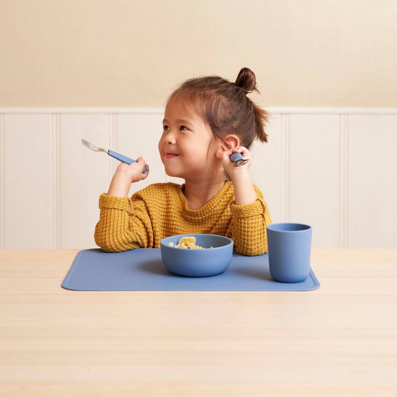 slide 8 of 8, Lalo Silicone Placemat - Sage, 1 ct