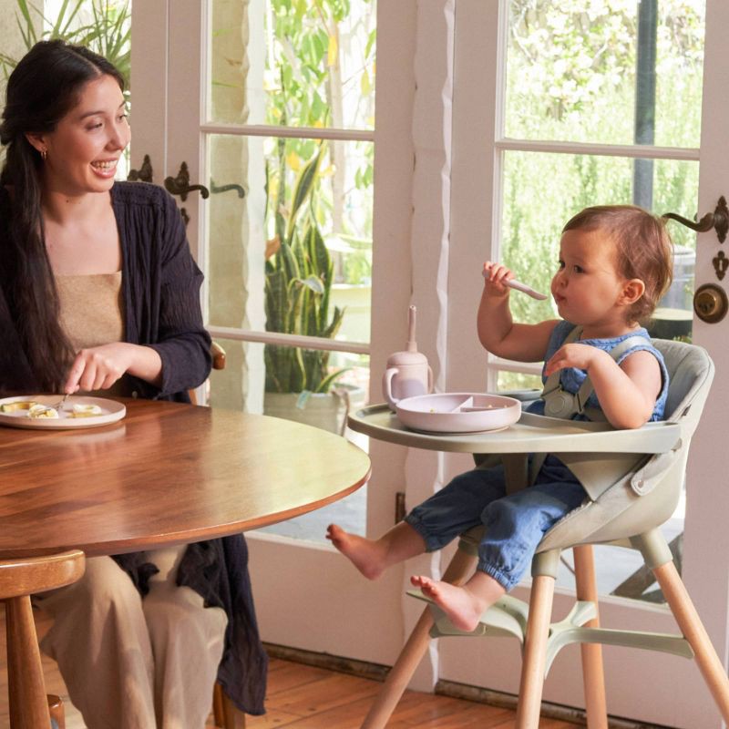 slide 4 of 9, Lalo 2pk Silicone Baby Spoons - Oatmeal, 2 ct