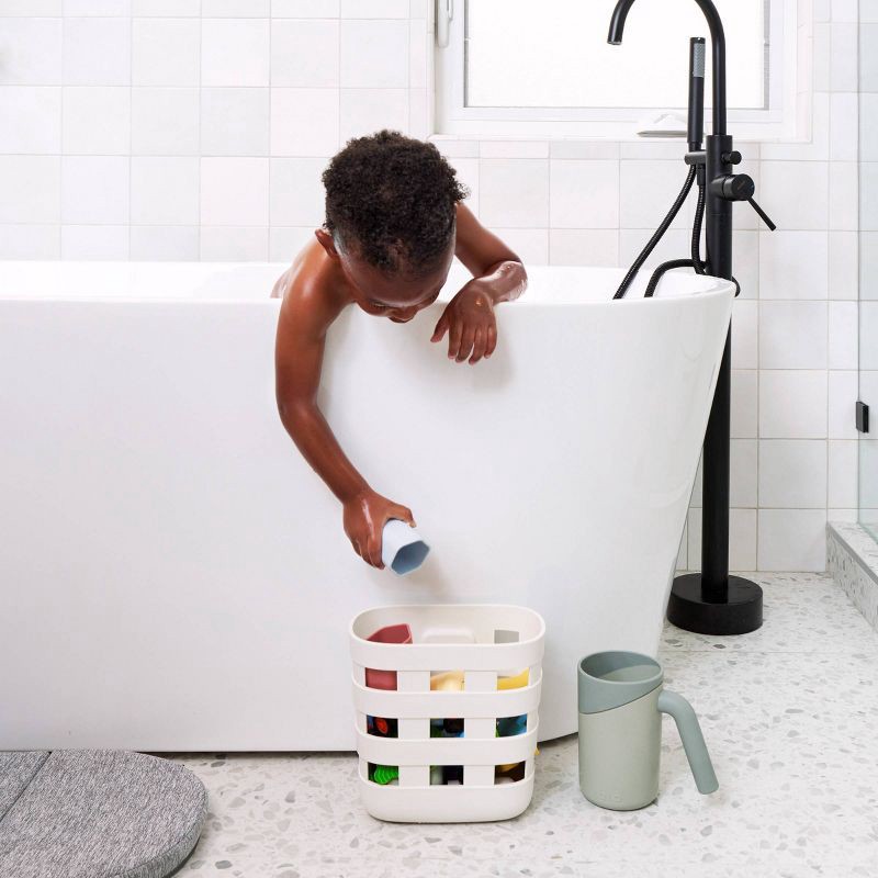 slide 2 of 8, Lalo Bath Toy Bin - Coconut, 1 ct