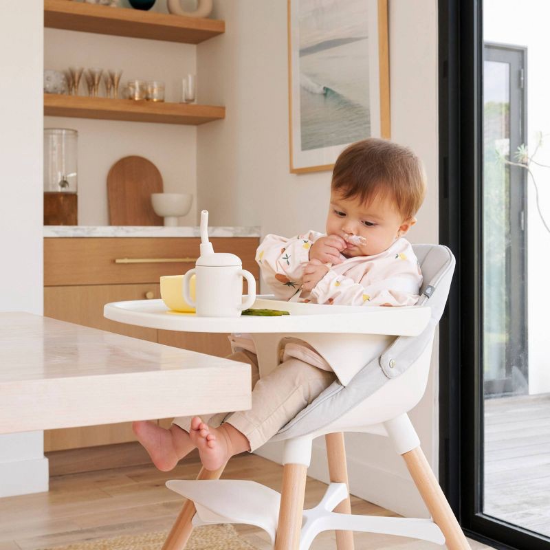 slide 6 of 9, Lalo Long Sleeve Smock Bib - Cherry, 1 ct