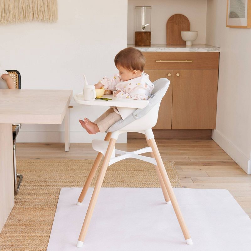 slide 9 of 9, Lalo Long Sleeve Smock Bib - Cherry, 1 ct