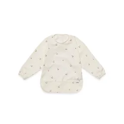 Lalo Long Sleeve Smock Bib - Cherry