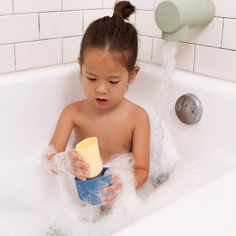 slide 5 of 7, Lalo 6pc Silicone Stacking Cups Bath Toy, 6 ct