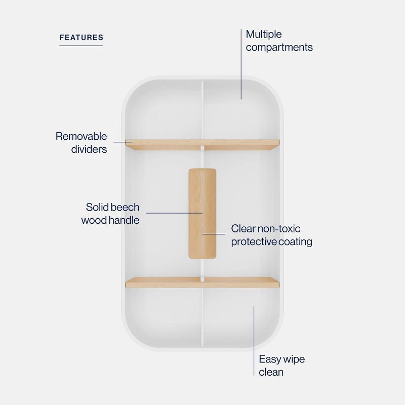 slide 4 of 10, Lalo Multipurpose Caddy Organizer - Coconut, 1 ct