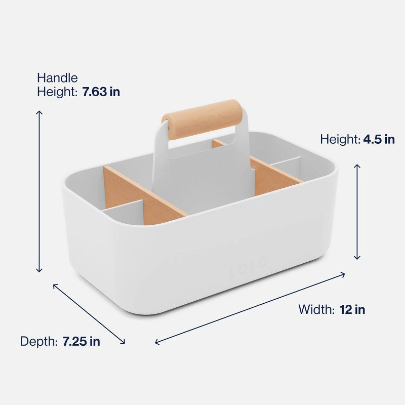 slide 5 of 10, Lalo Multipurpose Caddy Organizer - Coconut, 1 ct
