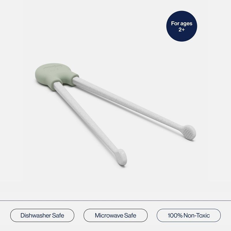 slide 2 of 9, Lalo 2pk Training Chopsticks - Sage, 2 ct