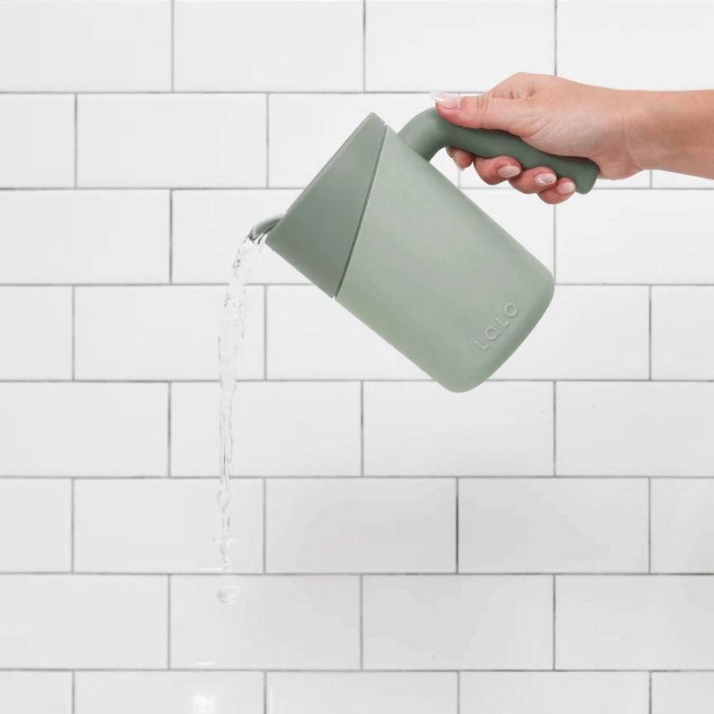 slide 8 of 9, Lalo Bath Rinse Cup - Sage, 1 ct