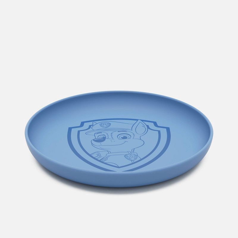 slide 5 of 8, Lalo PAW Patrol 3pc Silicone Plate + Utensils Set - Chase, 3 ct