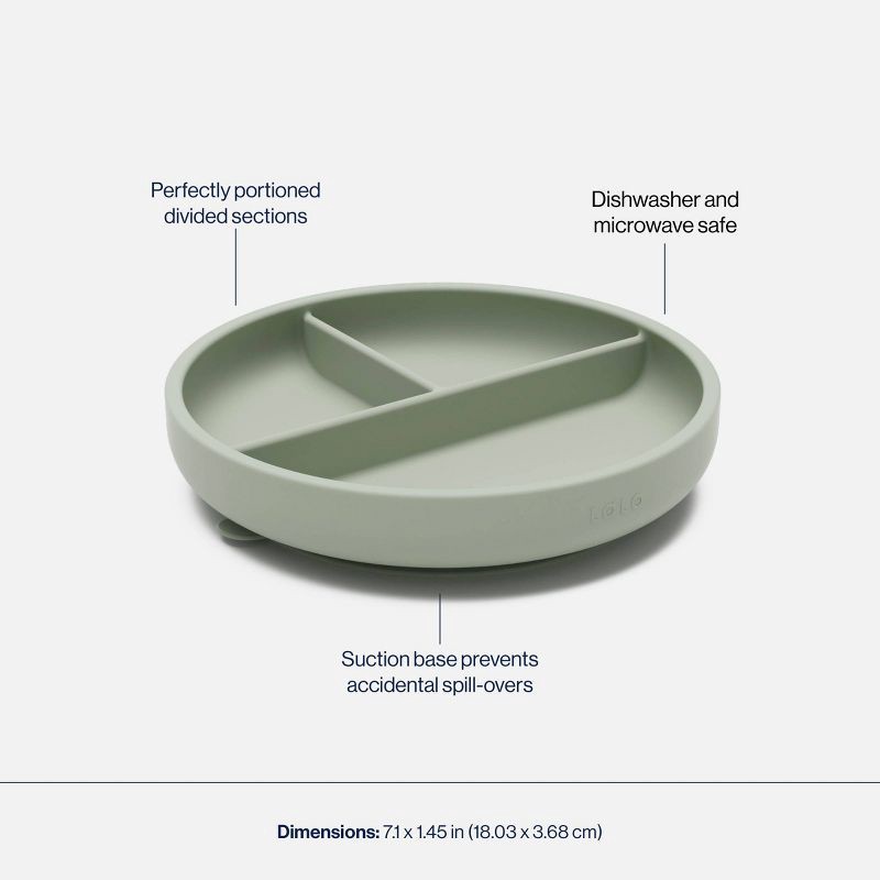 slide 7 of 12, Lalo 6pc Silicone First Bites Full Kit Feeding Set - Sage, 6 ct