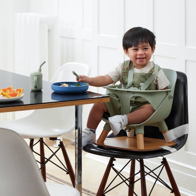 slide 4 of 9, Lalo 2pk Silicone Baby Spoons - Sage, 2 ct