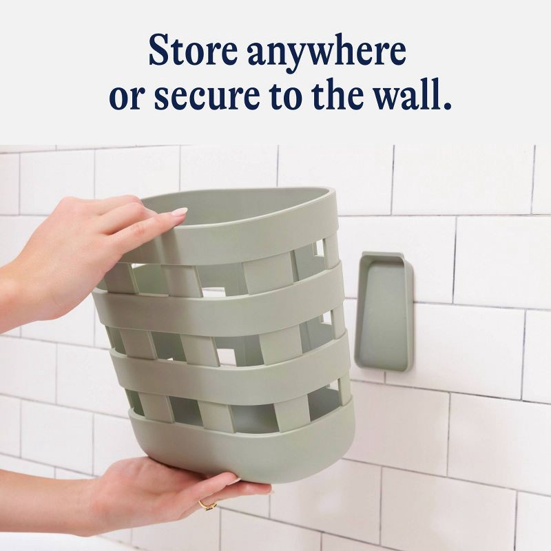 slide 3 of 8, Lalo Bath Toy Bin - Sage, 1 ct