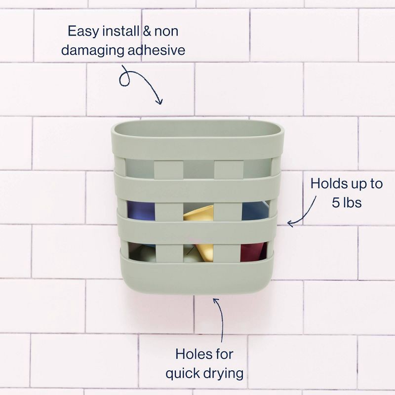 slide 4 of 8, Lalo Bath Toy Bin - Sage, 1 ct