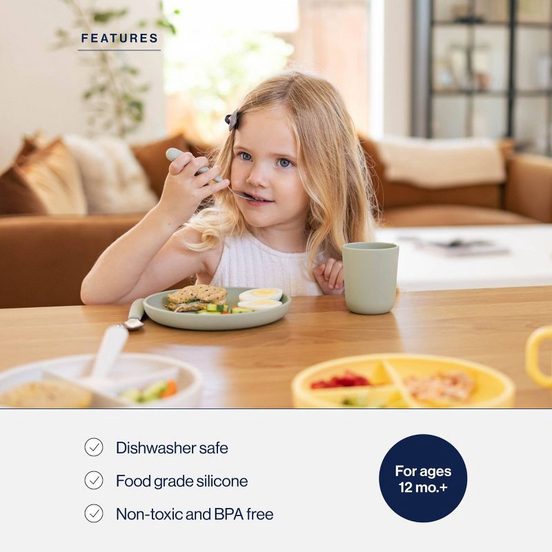 slide 4 of 9, Lalo 6 fl oz Cups - Oatmeal - 2pk, 6 fl oz, 2 ct