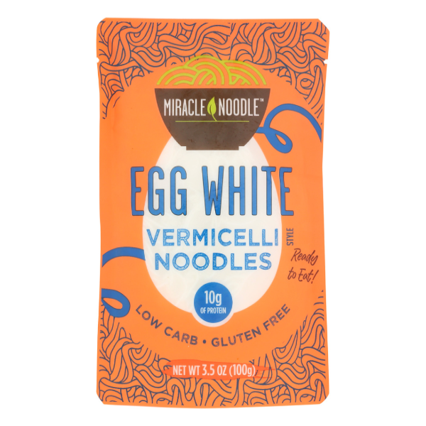 slide 1 of 1, Miracle Noodle Egg Ehite Vermicelli Style Noodle, 3.5 oz