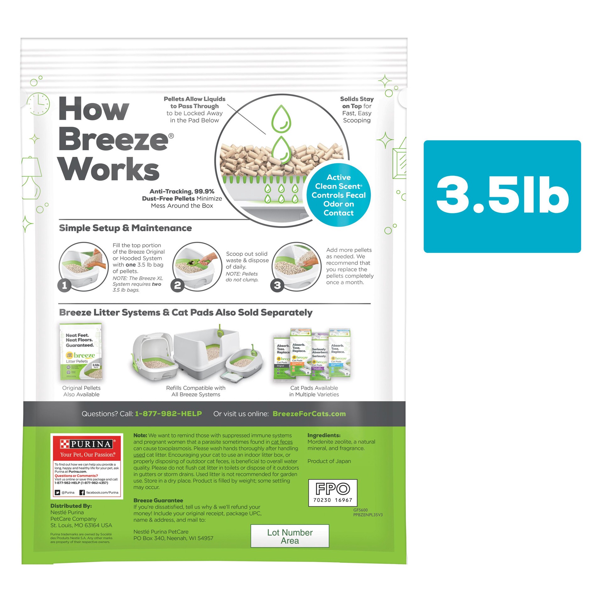 slide 6 of 8, Tidy Cats Breeze Enhanced Active Clean Scent Litter Pellets 56 oz, 56 oz