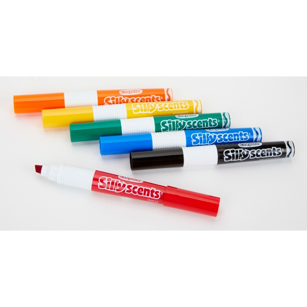 slide 5 of 9, Crayola Silly Scents Markers Washable Chisel Tip, 6 ct