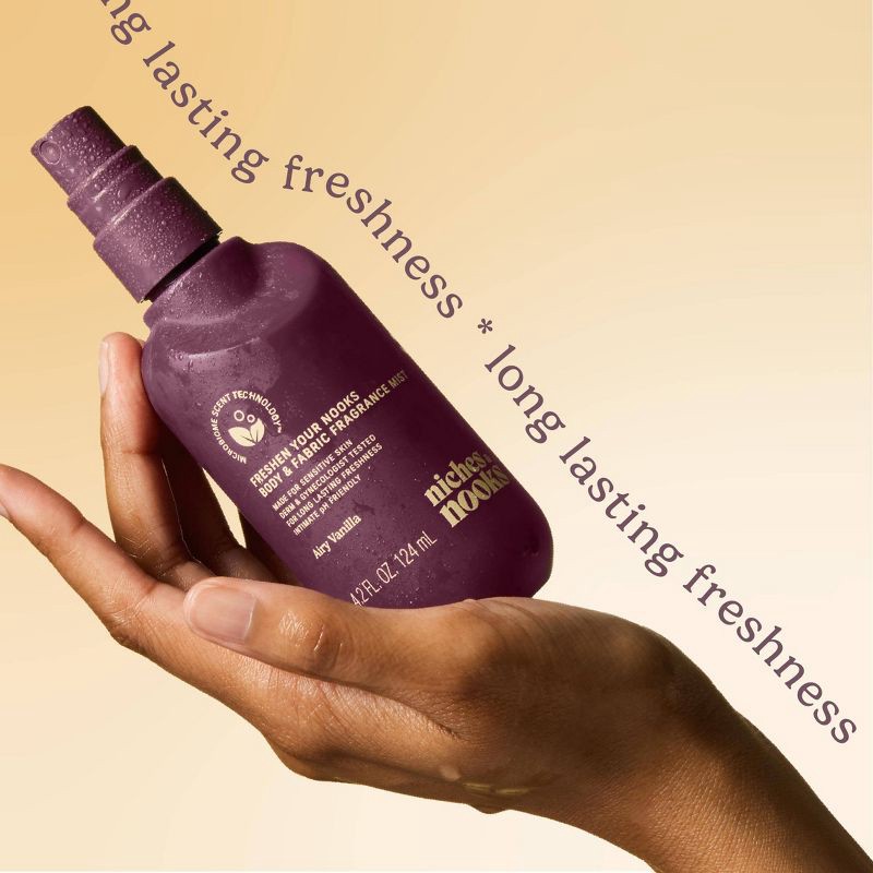 slide 3 of 13, Niches & Nooks Intimate pH Balanced Body Spray & Fabric Fragrance Mist - Airy Vanilla - 4.2 fl oz, 4.2 fl oz