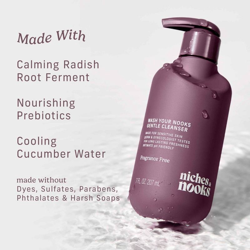 slide 6 of 11, Niches & Nooks Intimate pH Balanced Gentle Feminine Wash - Fragrance-Free - 7 fl oz, 7 fl oz
