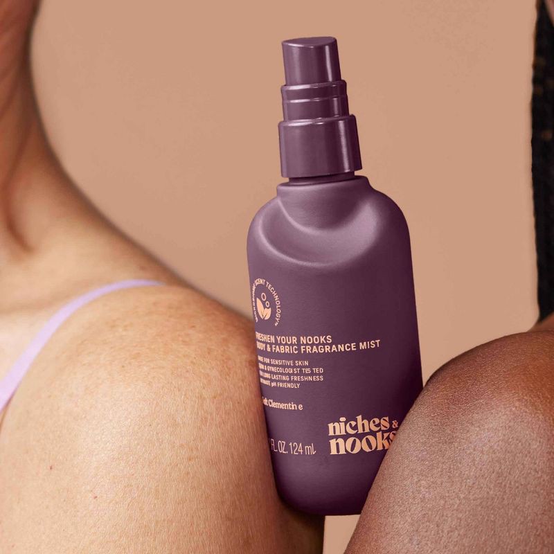 slide 9 of 12, Niches & Nooks Intimate pH Balanced Body Spray & Fabric Fragrance Mist - Soft Clementine - 4.2 fl oz, 4.2 fl oz