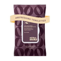 Niches & Nooks Intimate pH Balanced Refreshing Flushable Feminine Wipes - Airy Vanilla - 45ct