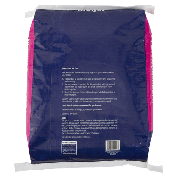 slide 4 of 5, Meijer Non-Clumping Cat Litter, Scented, 20 lb