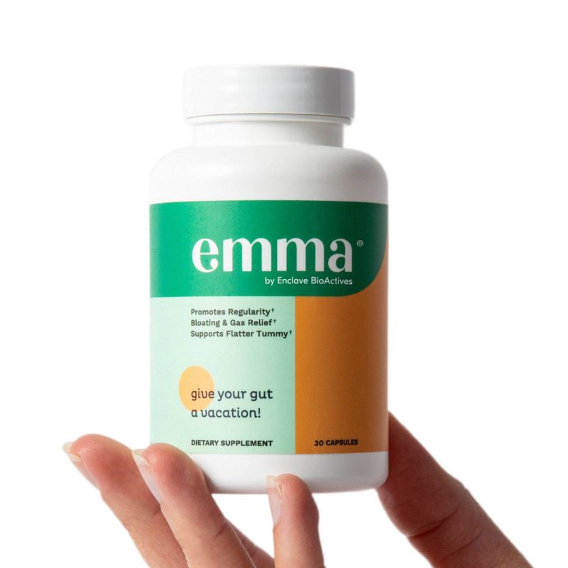 slide 1 of 7, Emma Relief Daily Digestive Supplement Capsules - 30ct, 30 ct