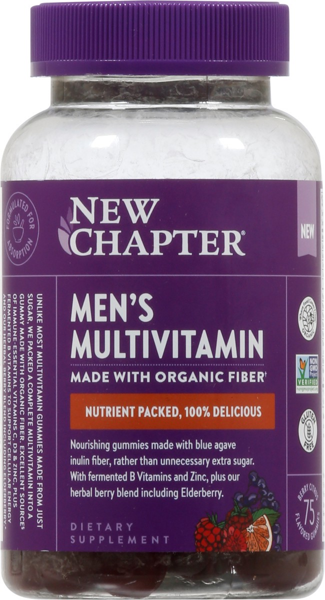 slide 13 of 13, New Chapter Men's Berry Citrus Multivitamin 75 Gummies, 1 ct