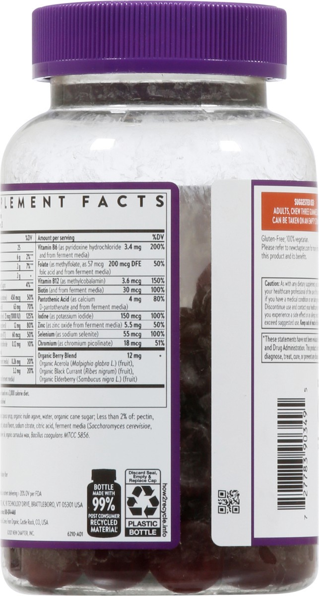 slide 4 of 13, New Chapter Men's Berry Citrus Multivitamin 75 Gummies, 1 ct