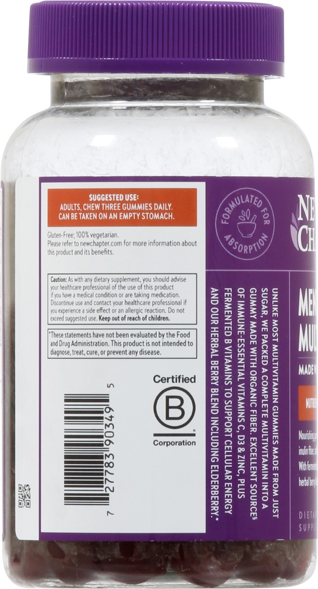 slide 10 of 13, New Chapter Men's Berry Citrus Multivitamin 75 Gummies, 1 ct