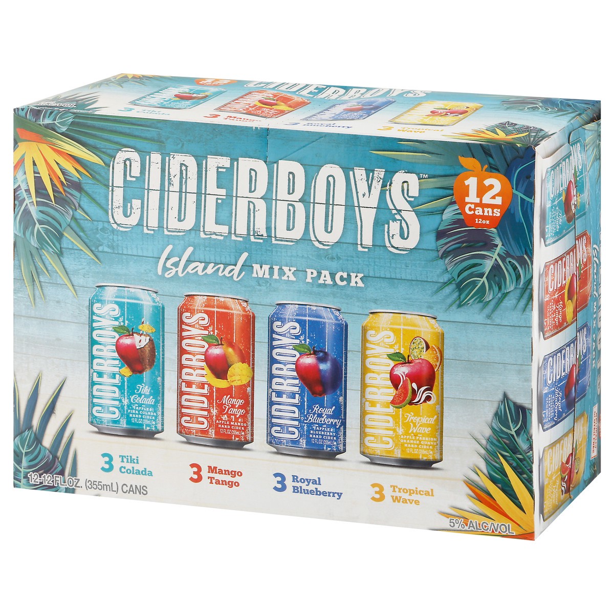 slide 7 of 9, Ciderboys Variety Hard Cider 12Pk Cans, 144 fl oz