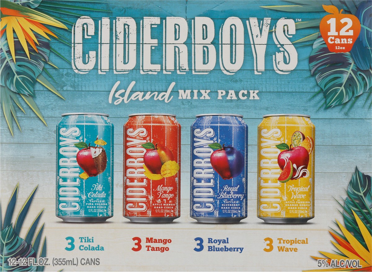 slide 4 of 9, Ciderboys Variety Hard Cider 12Pk Cans, 144 fl oz