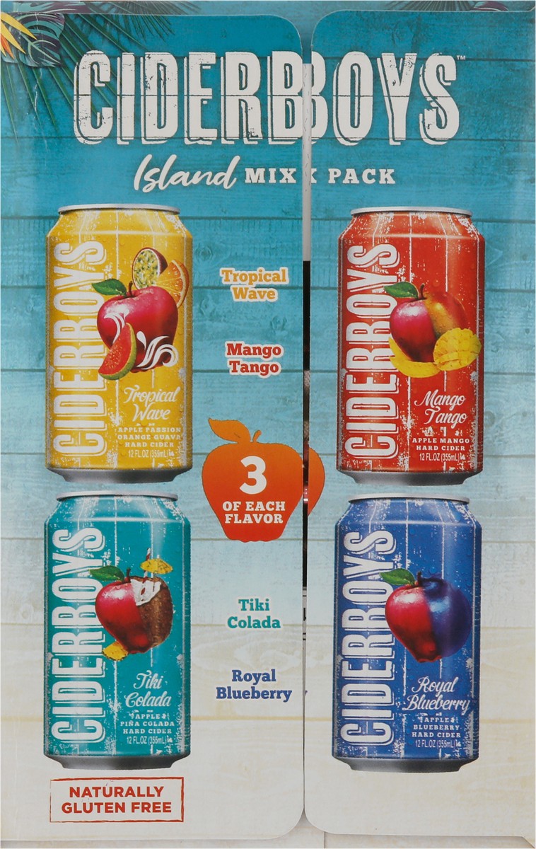 slide 3 of 9, Ciderboys Variety Hard Cider 12Pk Cans, 144 fl oz