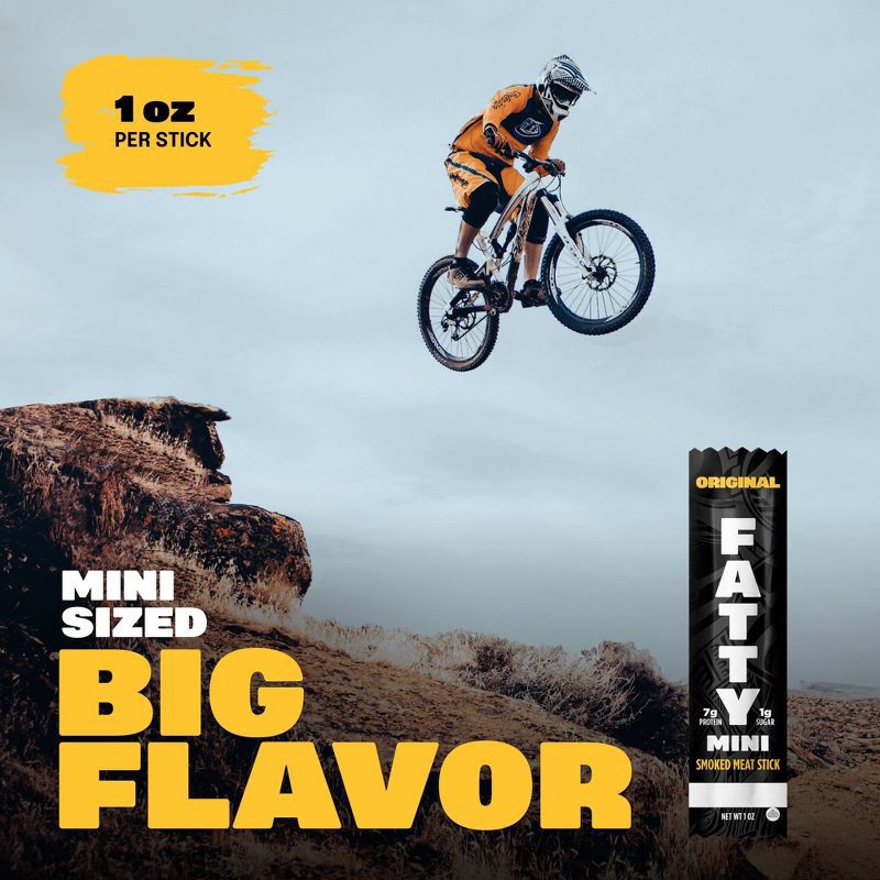 slide 10 of 10, Fatty Original Multipack Meat Sticks - 10oz/10ct, 10 ct; 10 oz