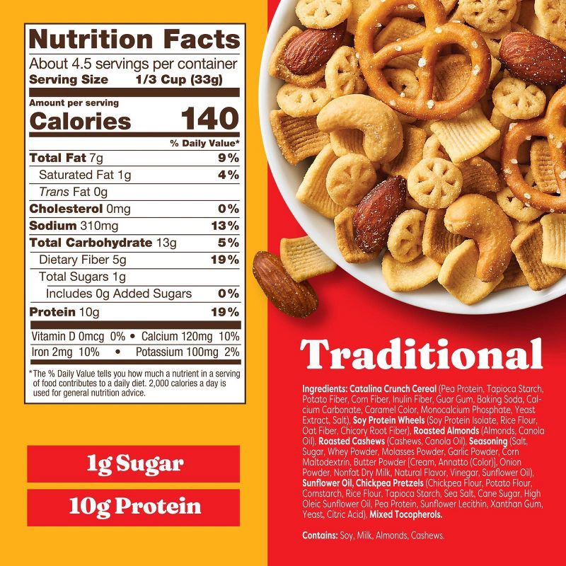 slide 2 of 8, Catalina Crunch Traditional Protein Snack Mix - 5.25oz, 5.25 oz