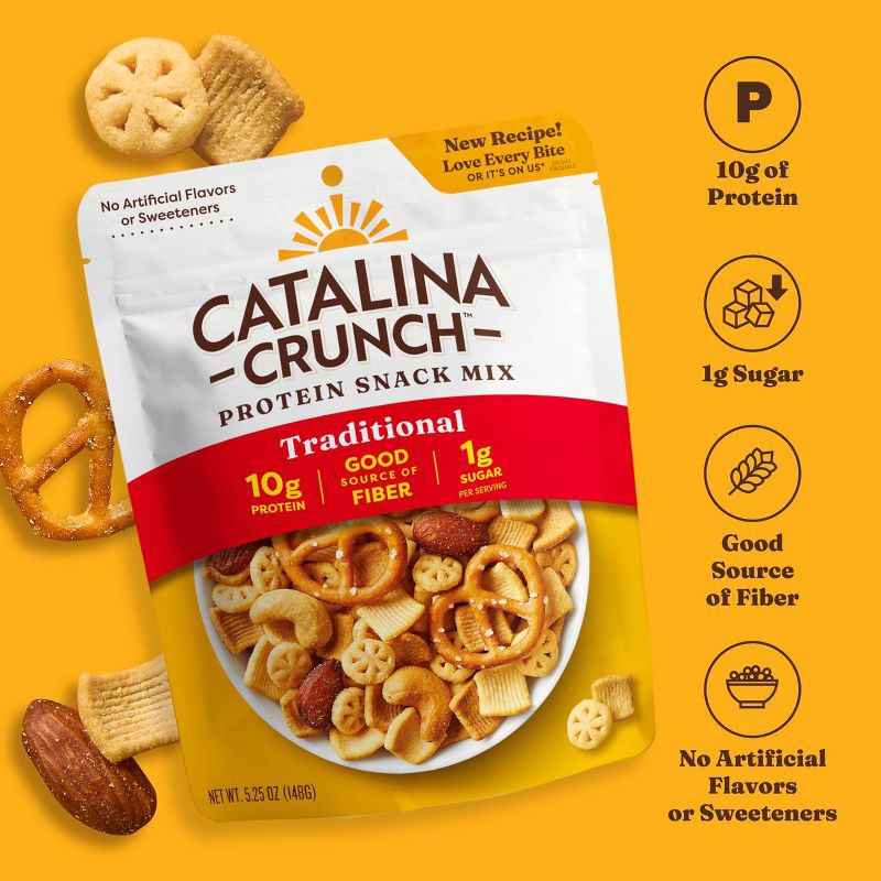 slide 3 of 8, Catalina Crunch Traditional Protein Snack Mix - 5.25oz, 5.25 oz