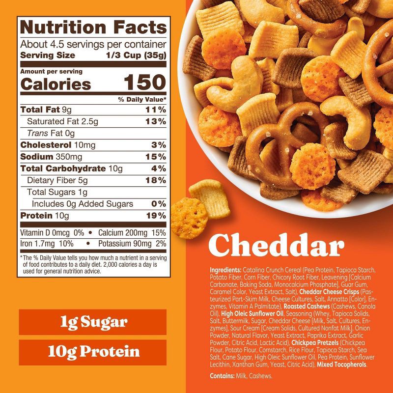 slide 2 of 8, Catalina Crunch Cheddar Protein Snack Mix - 5.25 oz, 5.25 oz