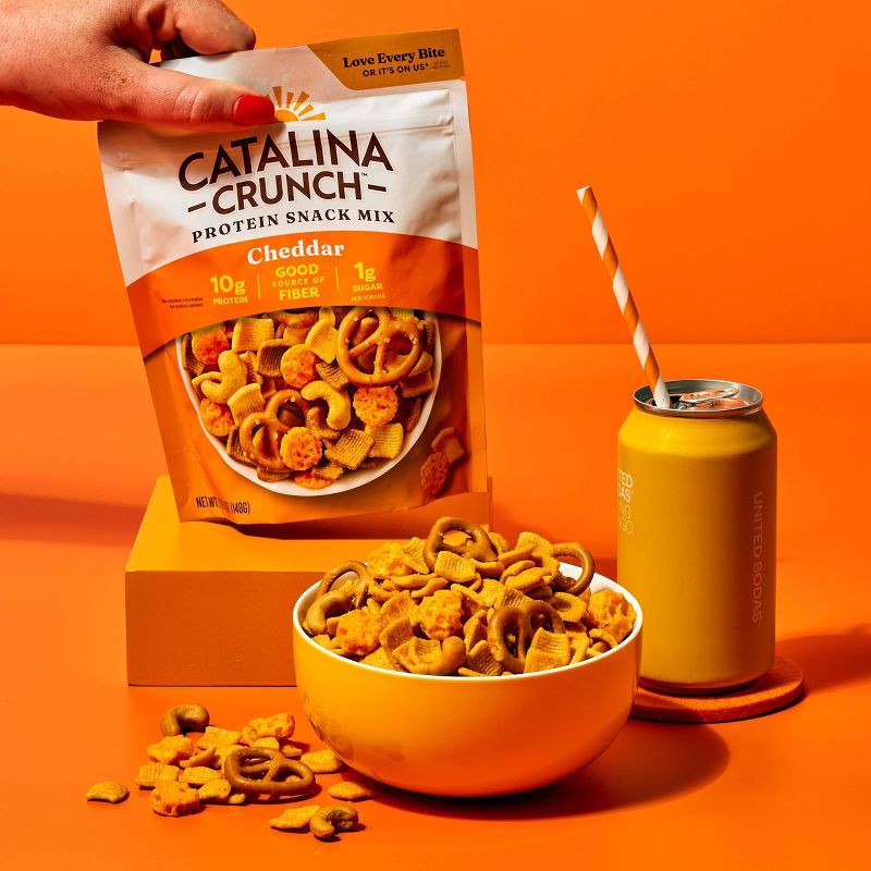 slide 6 of 8, Catalina Crunch Cheddar Protein Snack Mix - 5.25 oz, 5.25 oz