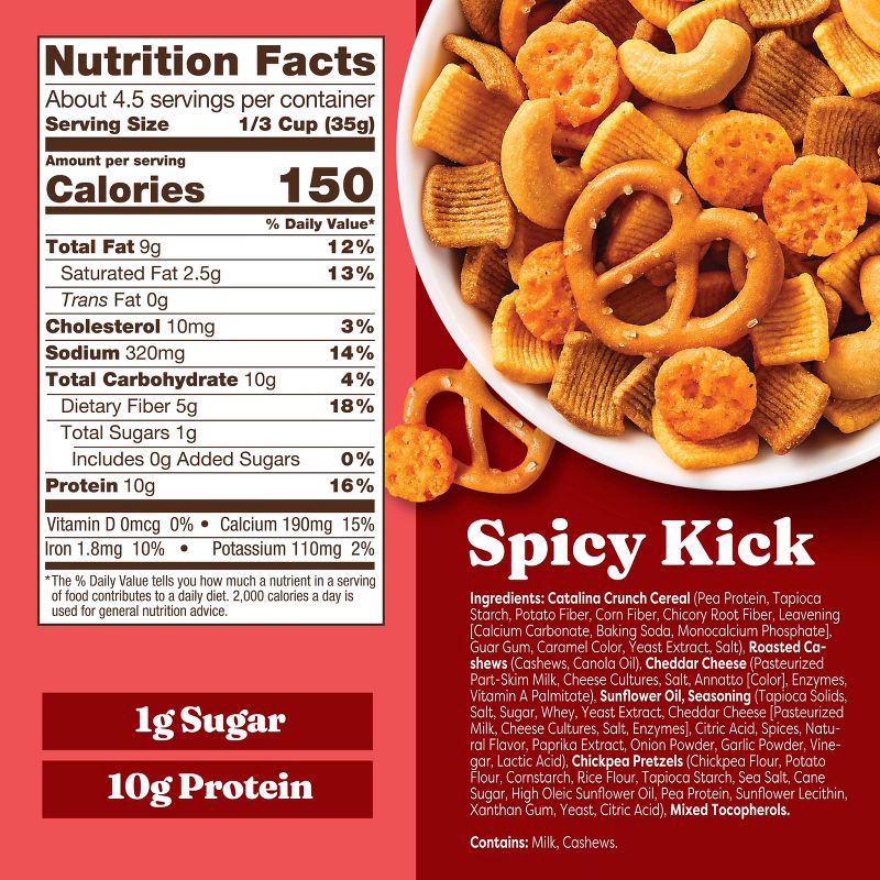 slide 2 of 8, Catalina Crunch Spicy Kick Protein Snack Mix - 5.25oz, 5.25 oz