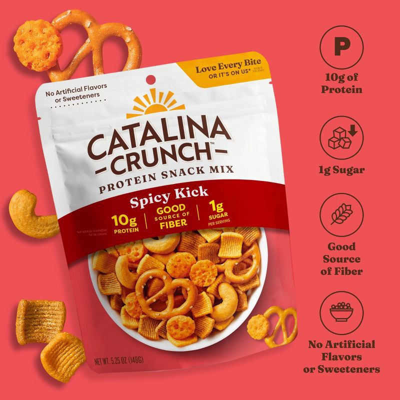 slide 3 of 8, Catalina Crunch Spicy Kick Protein Snack Mix - 5.25oz, 5.25 oz