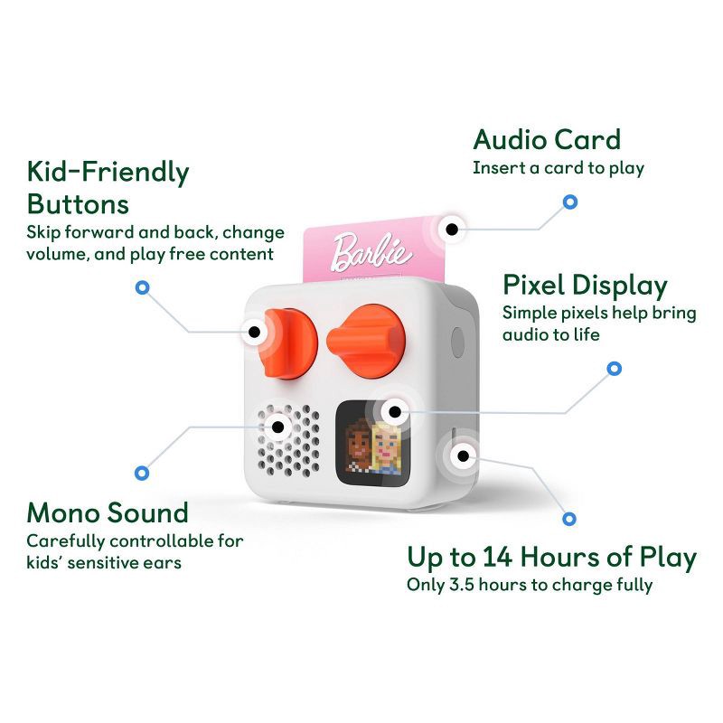 slide 5 of 5, Yoto Barbie You Can Be Anything: Learning System for Ages 3-7, 1 ct